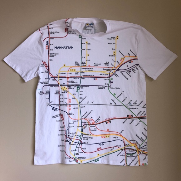 Nyc subway line shirt - Picture 1 of 3